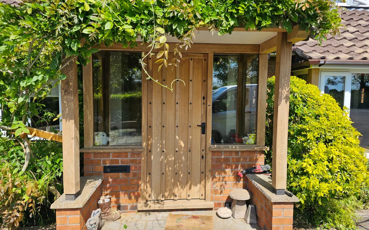 Weather-damaged timber after professional restoration and refinishing